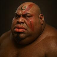 Warrior-Z(user) ai_generated brown_skin fat islam large_lips realistic variant:meximutt // 1024x1024 // 2.0MB