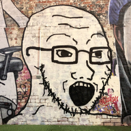 glasses graffiti internet_is_leaking irl lushsux open_mouth soyjak stubble variant:soyak // 2048x2048 // 5.9MB