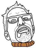 clenched_teeth closed_mouth ear glasses goatee gordon_freeman hair half-life noose rope soyjak valve variant:unknown video_game // 249x320 // 312.6KB