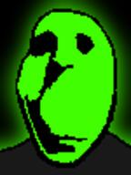 bald evan glowing green_skin low_quality low_resolution ominous shadow stubble subvariant:evanjak trend:glowie variant:gapejak // 75x100 // 2.9KB