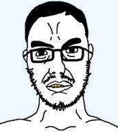 angry hybrid moustache soyjak stubble subvariant:chudsoi template variant:chudjak variant:soyak white_skin yellow_teeth // 700x780 // 19.9KB