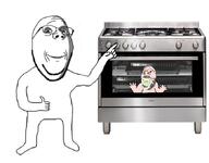 2soyjaks angry arm baby caca closed_mouth ominous oven pacifier pointing smile subvariant:wholesome_soyjak variant:gapejak // 679x531 // 116.9KB