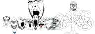 angry bicycle closed_mouth clothes ear frown gem glasses hair multiple_soyjaks mustache necktie open_mouth smile smug soyjak stretched_mouth stubble sweating variant:a24_slowburn_soyjak variant:chudjak variant:et variant:gapejak variant:markiplier_soyjak variant:nojak variant:tony_soprano_soyjak variant:unknown // 3223x1176 // 1.1MB