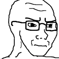 animated glasses growing_stubble smirk soyjak stubble variant:soyak // 501x600 // 68.7KB