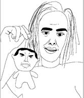 eyebrows eyes hair hand labubu mouth open_mouth plush plushie soyjak variant:chudjak variant:unknown woman // 509x589 // 46.3KB