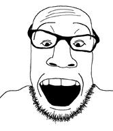 bald beard glasses hair meta:op_is_a_shalala_for_not_adding_a_variant_tag open_mouth soyjak stubble variant:nyejak // 720x833 // 30.0KB