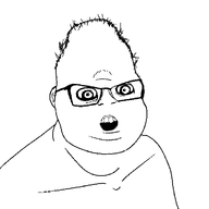 beard crazed eyebrows glasses looking_at_you stubble subvariant:ishish_feraljak torso upside_down variant:feraljak white_background // 1500x1500 // 38.1KB