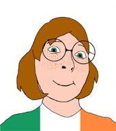 female femjak flag:ireland freckles green_eyes ireland irish_flag meta:op_is_a_shalala_for_not_adding_a_variant_tag sisa subvariant:female_cobson variant:cobson // 1080x1221 // 458.7KB