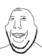 closed_mouth hybrid lips small_eyes smile soyjak stubble subvariant:pekka subvariant:wholesome_soyjak variant:gapejak // 600x800 // 23.9KB