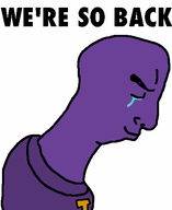 badge clothes crying five_nights_at_freddy's fnaf purple_guy purple_skin smile text variant:chudjak video_game we're_so_back william_afton // 410x500 // 6.7KB