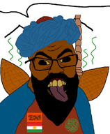 angry antenna arabic_text beard brown_skin clothes cockroach eyebrows flag:kurdistan flag:kurdistan_justice_group hat kurd kurdish kurdroach kvrd kvrdoaryan open_mouth shitskin speech_bubble teeth text thales_(user) tongue variant:feraljak wing // 1500x1818 // 161.2KB