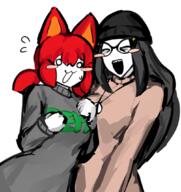 BRIMMIEST_COMMENTS_SECTION☣️☣️☣️_DO_NOT_ENTER☣️☣️☣️ artist:shemmysloota clothes female glasses hair red_hair soygem_party variant:soytan variant:tama // 1002x1060 // 461.8KB