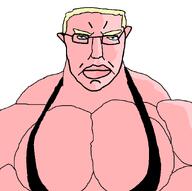 a10_eyes aliased aryan blond blond_eyebrows blue_eyes buff glasses hair mge muscles muscular_male pink_skin subvariant:chudjak_front subvariant:pol_face tank_top variant:chudjak white_skin // 897x891 // 23.0KB