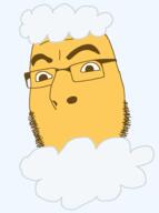 cloud emoticon glasses hiding no_mouth series:soymoji soyjak stubble variant:cobson yellow yellow_skin // 713x954 // 34.7KB