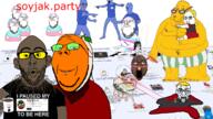 baby babyjak bald balding binky blond bloodshot_eyes blue_skin brown_skin catalog country crayon discord drawfag fat flag flag:russia flag:transgender_pride_flag froot glasses green_glasses gynaecomastia holding_object infant janny laser laser_eyes leash looking_at_you max_(user) mcdonalds mug mutt nate neutral nigger orange_skin pacifier robot rocky_rakoon root russia screenshot smile soyjak_party stubble subvariant:impish_amerimutt toos tranny variant:alicia variant:catjak variant:chudjak variant:cobson variant:flartson variant:gapejak variant:jasonjak variant:nojak variant:rupturejak variant:soytan variant:unknown yellow_glasses yellow_skin zoomer zoomer_hair // 1600x900 // 995.9KB