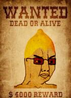 food foodjak fruit lemon lemon_(user) poster series:fruiterz! wanted wanted_poster // 350x481 // 345.6KB
