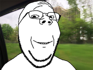 car grass happy irl_background lost_soyjaks smile soyjak stubble subvariant:wholesome_soyjak tree variant:gapejak wholesome // 1000x750 // 488.6KB