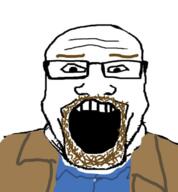 breaking_bad bryan_cranston clothes glasses open_mouth soyjak stubble tv_(4chan) variant:markiplier_soyjak walter_white // 710x765 // 314.6KB