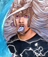 anime bloodshot_eyes crying granblue_fantasy hanging low_tier_god open_mouth poseidon_(granblue_fantasy) soyjak stubble tongue variant:bernd video_game // 195x234 // 105.9KB