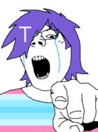 covered_eyes femjak flag:transgender_pride_flag ftm pooner purple_hair subvariant:terryjak terry_crews(namefag) trans trans_flag variant:gapejak // 870x1174 // 30.3KB
