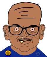 award balding brown_skin closed_mouth clothes ear euromutt european european_union eyebrows flag flag:european_union forehead glasses half_open_mouth most_obsessed_faggot_award mustache mutt redeyes shitskin smile soyjak star(symbol) variant:brandon // 800x972 // 137.2KB