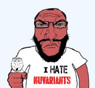 angry beard glasses hand mustache nuvariant punisher_face red_skin scared subvariant:science_lover text variant:chris_griffin_soyjak variant:markiplier_soyjak // 1017x935 // 478.4KB