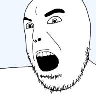 alternate open_mouth soyjak stubble variant:cobson // 1500x1500 // 39.1KB