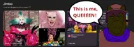 black_skin drag_queen google jimbo_(namefag) meta:namefags oneshot screenshot talking variant:alicia // 1174x415 // 429.0KB