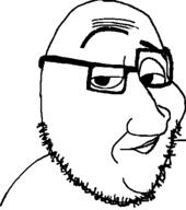 looking_to_the_right meta:tagme soyjak stroke template variant:smugjak // 400x452 // 14.5KB