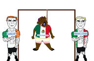 CelticIP_(namefag) black_eyes bloodshot_eyes blue_eyes brown_skin buff crying ginger glasses hanging italian_chad(namefag) italian_flag italo-mexican_war italy mexcrement mexican_flag mexico meximutt open_mouth orange_hair pink_hair red_hair rope satoko_houjou(namefag) shoe small_penis soyjak subvariant:unbotheredchud suicide tongue variant:bernd variant:chudjak yellow_hair yellow_teeth // 2205x1438 // 624.2KB