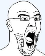 bald glasses merge mummy open_mouth soyjak stubble template tongue transparent_background variant:imhotep // 529x655 // 13.4KB