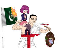 amelia beheaded buff burning england flag:england flag:pakistan hanging islam muslims pakistan pathways shitskin sword variant:chudjak variant:isaac white_skin // 3000x2462 // 950.2KB