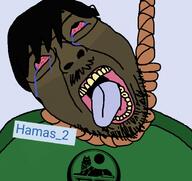 5_o_clock_shadow Hamas_2(namefag) brown_skin chechen chechenigger chechenroach chechnya flag:chechnya hanging rope variant:bernd // 617x581 // 182.9KB