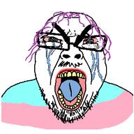 3dgifmaker eyebrows red_eyes seething tranny transgender_flag variant:bernd // 297x297 // 11.5KB