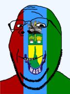 brazil flag flag:magé glasses magé municipality open_mouth rio_de_janeiro soyjak stubble teeth transparent_background variant:gapejak // 600x800 // 51.4KB