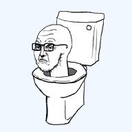 angry bowl closed_mouth frown glasses looking_to_the_left neck punisher_face skibidi_toilet soyboy soyjak stubble subvariant:soyak_34 template toilet transparent_background variant:soyak wojak wrinkles // 800x800 // 12.9KB