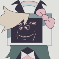 blond bow fpegem fundamental_paper_education rainbow robot ruby_fpe subvariant:wholesome_soyjak trend:aryan variant:gapejak // 800x800 // 18.3KB