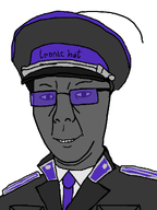 cap clothes dap_chhuon(user) epaulettes explosion ext=gif eyebrows glasses grey_skin hat hat_ornament looking_at_you meta:namefags military military_cap military_uniform necktie no_stubble nose smile subvariant:chuzjak suit suit_and_tie teeth text tinted_glasses uniform variant:kuzjak wrinkles // 810x1079 // 504.5KB