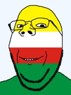 country flag flag:lubusz glasses looking_at_you lubusz poland smile soyjak stubble subvariant:wholesome_soyjak teeth transparent_background variant:gapejak voivodeship // 600x800 // 14.6KB