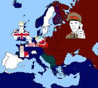 ack aryan bloodshot_eyes blue_eyes brown_hair buff clothes crying distorted europe flag:france flag:nazi_germany flag:soviet_union flag:united_kingdom flag:united_states france hat jartycuck map rope slopjak soviet_army_uniform soviet_union subvariant:chudjak_front subvariant:jartycuck subvariant:muscular_chud suicide thumbs_up united_kingdom united_states variant:chudjak variant:kuzjak victory_day yellow_hair // 942x848 // 472.2KB