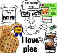 award cap clothes glasses hat i_love keyboard pc pi pie pornhub poster punisher_face raspberry_pi soyjak subvariant:science_lover variant:markiplier_soyjak youtube // 521x487 // 242.3KB