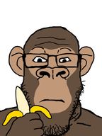 banana ear glasses hand monkey series:animaljaks stubble subvariant:neutralplier variant:markiplier_soyjak white_background // 598x800 // 125.5KB