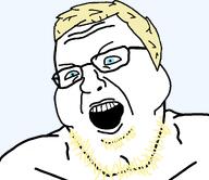 a10_eyes blond blue_eyes buff glasses hair muscles open_mouth series:aryan_soyjaks stubble trend:aryan variant:shotjak // 1273x1100 // 78.5KB