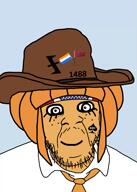 1488 american_flag artificial_intelligence bandana bwc clothes confederate cowboy_hat dutch eyelids freckles hair johnny_rebel meta:ai_generated necktie nigger nsb ongezellig queen_of_spades smile stubble uniform variant:feraljak video wolfsangel // 1000x1400, 130.4s // 18.2MB