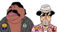 2soyjaks award black_jacket closed_mouth clothes fear_and_loathing_in_las_vegas flag:minor_attracted_person glasses hat hawaiian_shirt looking_to_the_left map_(pedophile) mucus mustache open_mouth peace_sign pedophile soyjak stubble subvariant:euromutt sunglasses variant:markiplier_soyjak variant:meximutt white_skin // 1920x1080 // 624.9KB