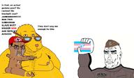 pol_(soyjak.party) poltard aryan clitty_leakage crying gem janny poland transgender_flag variant:chudjak wojciech_olszanski // 2400x1400 // 733.5KB