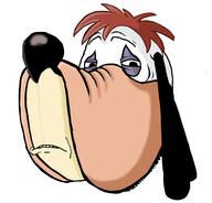 artist:toonsoy brimmiest_comments_section☣️☣️☣️_do_not_enter☣️☣️☣️ cartoon dog droopy droopy_dog looking_at_you purple_eyes red_hair sad subvariant:wholesome_soyjak variant:gapejak warner_bros // 1734x1660 // 242.3KB