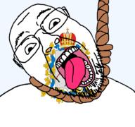 ack animal crown dead deer flag flag:nizhny_novgorod glasses hair hanging nizhny_novgorod_oblast oblast open_mouth rope russia skin soyjak stubble suicide teeth tongue transparent transparent_background variant:bernd white yellow_teeth // 768x719 // 106.7KB