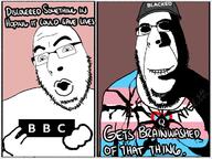 2soyjaks bbc biting_lip blacked brainwashing clothes flag:transgender_pride_flag glasses hat holding_object ominous open_mouth pog queen_of_spades shadow smile stubble subvariant:hornyson text tranny transheart twitter variant:cobson // 716x537 // 246.0KB