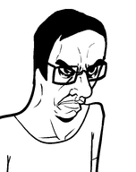 angry clothes different_hairstyle evil frown glasses hair subvariant:chudjak_seething template variant:chudjak white_shirt white_skin // 1240x1568 // 36.0KB